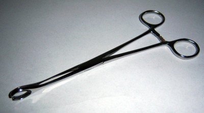 Slotted Steel Sponge Forceps